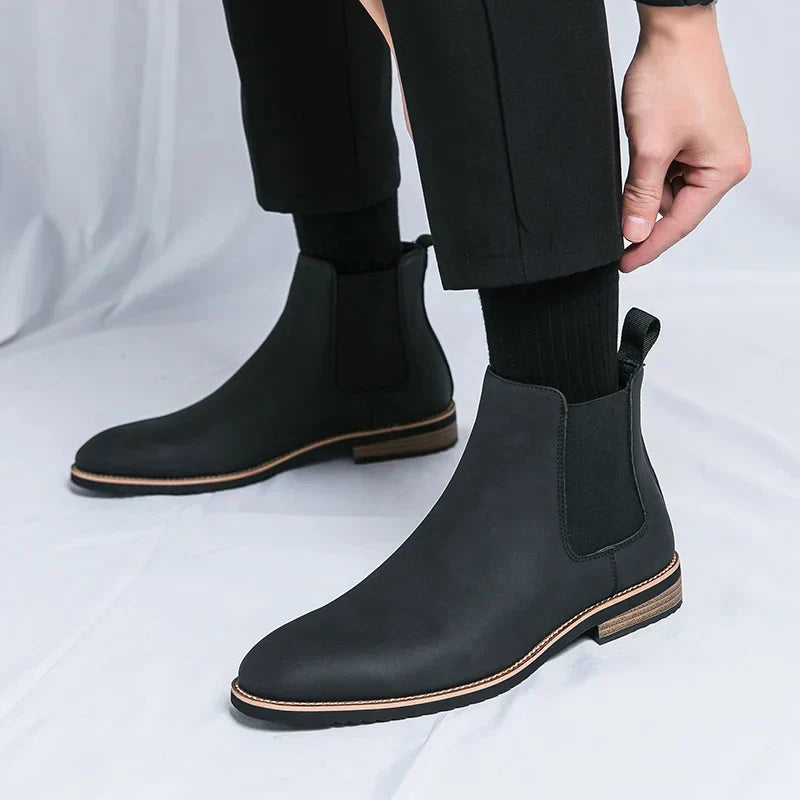 Kristian™ | Chelsea boots i läder